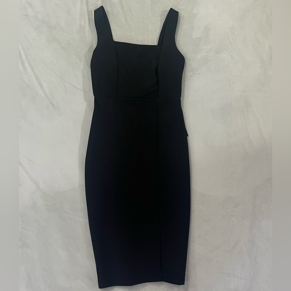Lulus Black Midi Dress - Picture 2 of 2